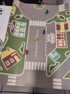 Quel petit cycliste circule de manière sécurisée? C'est un des nombreux jeux que nous proposons sur notre stand !