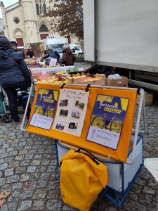 Stand de sensibilisation lors du marché de Pontcharra sur turdine