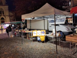 Il neige sur le stand !