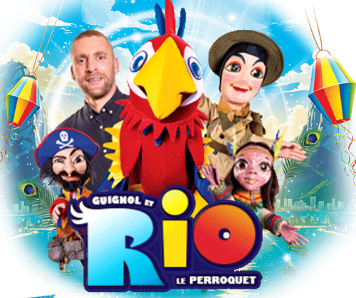 Guignol et Rio le perroquet