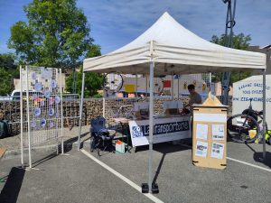 Stand de La Transporterie à la fête du vélo